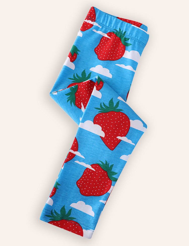 Strawberry Print Leggings