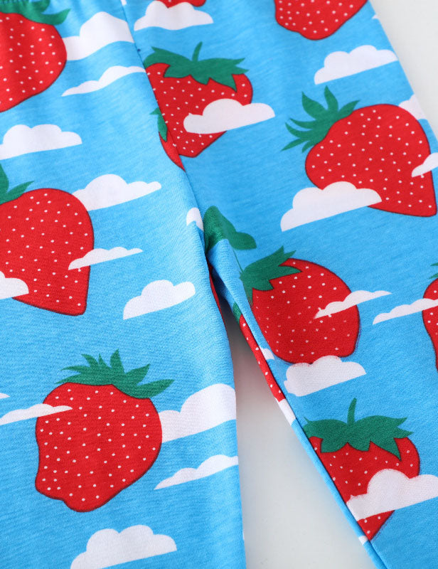 Strawberry Print Leggings