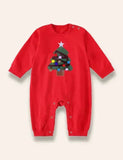 Christmas Tree Appliqué Family Matching Sweatshirt