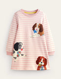 Cosy Appliqué Sweatshirt Dress - Mini Taylor