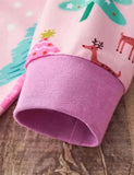 Christmas Tree Printed Pink Pajamas