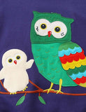 Cartoon Owl Appliqué Sweatshirt - Mini Taylor