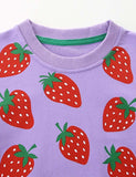 Strawberry Printed Sweatshirt - Mini Taylor