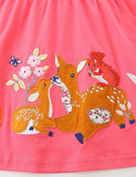 Forest Animal Appliqué Dress