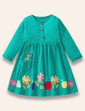 Idyllic Caterpillar Embroidered Dress