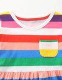 Rainbow Striped Dress