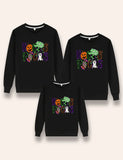 Halloween Candy Pumpkin Printed Family Matching Sweatshirt