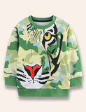 Camouflage Tiger Printed Sweatshirt