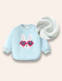 Cool Bunny Printed Sweatshirt Set