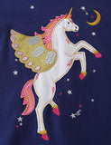 Night Unicorn Appliqué Sweatshirt