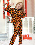 Halloween Pumpkin Printed Family Matching Pajamas