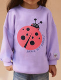 Cartoon Ladybug Printed Sweatshirt