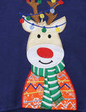 Christmas Lampion Reindeer Appliqué Sweatshirt