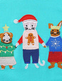 Christmas Animal Friend Appliqué Sweatshirt