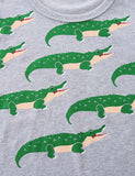 Crocodile Printed Long Sleeve T-Shirt