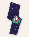 Christmas Santa Claus  Appliqué Leggings