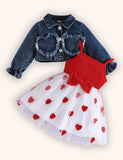 Valentine's Day Love Denim Jacket + Love Dress