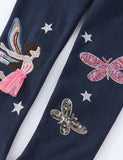 Fairy Embroidered Leggings
