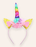 Flower Unicorn Applique Tulle Dress
