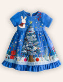 Christmas Tree & Bunny Dress