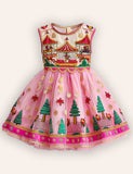 Christmas Carousel Tulle Dress