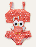 Animal Cute Appliqué One-Piece Swimsuit - Mini Taylor