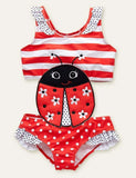 Animal Cute Appliqué One-Piece Swimsuit - Mini Taylor