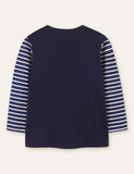 Animal Striped Printed Long Sleeve T-shirt - Mini Taylor