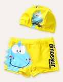 Animal Swimming Shorts + Swimming Cap - Mini Taylor