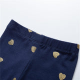 Bronzing Heart Printed Leggings - Mini Taylor