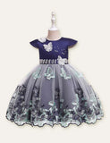 Butterfly Embroidered Party Dress - Mini Taylor