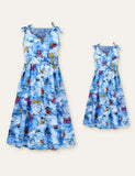 Butterfly Printed Family Matching Dress - Mini Taylor