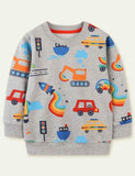 Car Printed Sweatshirt - Mini Taylor