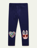 Cartoon Appliqué Leggings - Mini Taylor