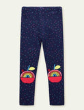 Cartoon Appliqué Leggings - Mini Taylor