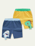 Cartoon Dinosaur Knitted Shorts - Mini Taylor