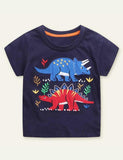 Cartoon Patch Dinosaur T-shirt - Mini Taylor