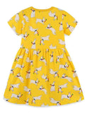 Cartoon Rabbit Print Short Sleeve Princess Dress - Mini Taylor