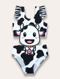 Cartoon Sleeveless Swimsuit - Mini Taylor