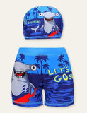 Cartoon Swimming Shorts + Swimming Cap - Mini Taylor