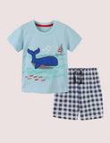 Cartoon Whale Plaid Set - Mini Taylor