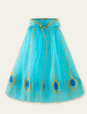 Clearance Sale - Mom&me Peacock Appliqué Long Dress - Mini Taylor