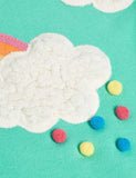 Cloud Rainbow Appliqué Sweatshirt - Mini Taylor