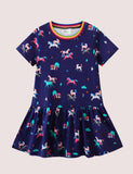 Cloud Unicorn Print Dress - Mini Taylor