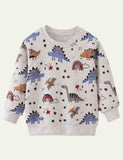 Dinosaur Printed Pullover Sweatshirt - Mini Taylor