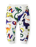 Dinosaur Printed Sweat Casual Pants Two-Piece Set - Mini Taylor