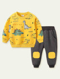 Dinosaur Printed Sweater Suit - Mini Taylor