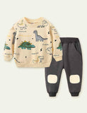 Dinosaur Printed Sweater Suit - Mini Taylor