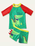 Dinosaur Split Cartoon Swimsuit - Mini Taylor