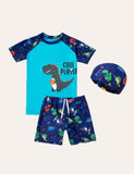 Dinosaur Swim Suit + Cap - Mini Taylor